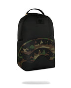 Sprayground Shark Central: Ghost Mode Backpack Unisex Black Camo Outdoor SPR297 (Black,One Size)