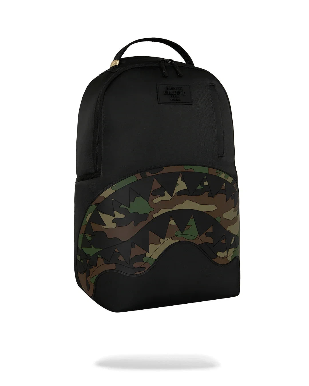 Sprayground Shark Central: Ghost Mode Backpack Unisex Black Camo Outdoor SPR297 (Black,One Size)