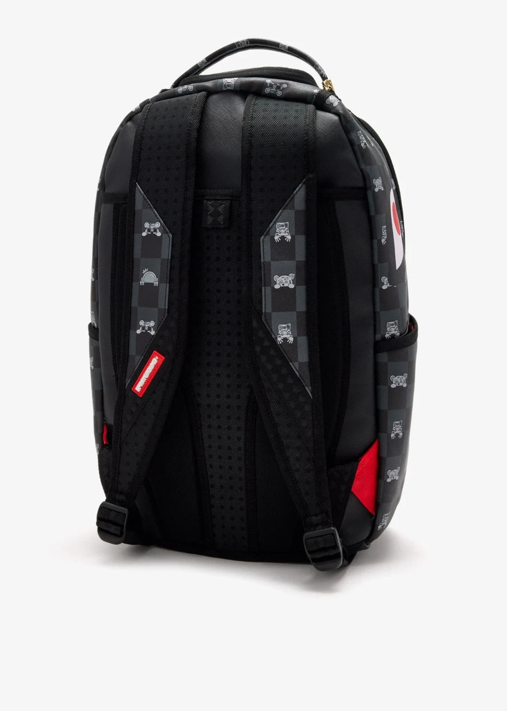 Sprayground Peeking Character Check 910B8872NSZ Backpack Unsiex Black Bag SPR234 (Multicolor,One Size)