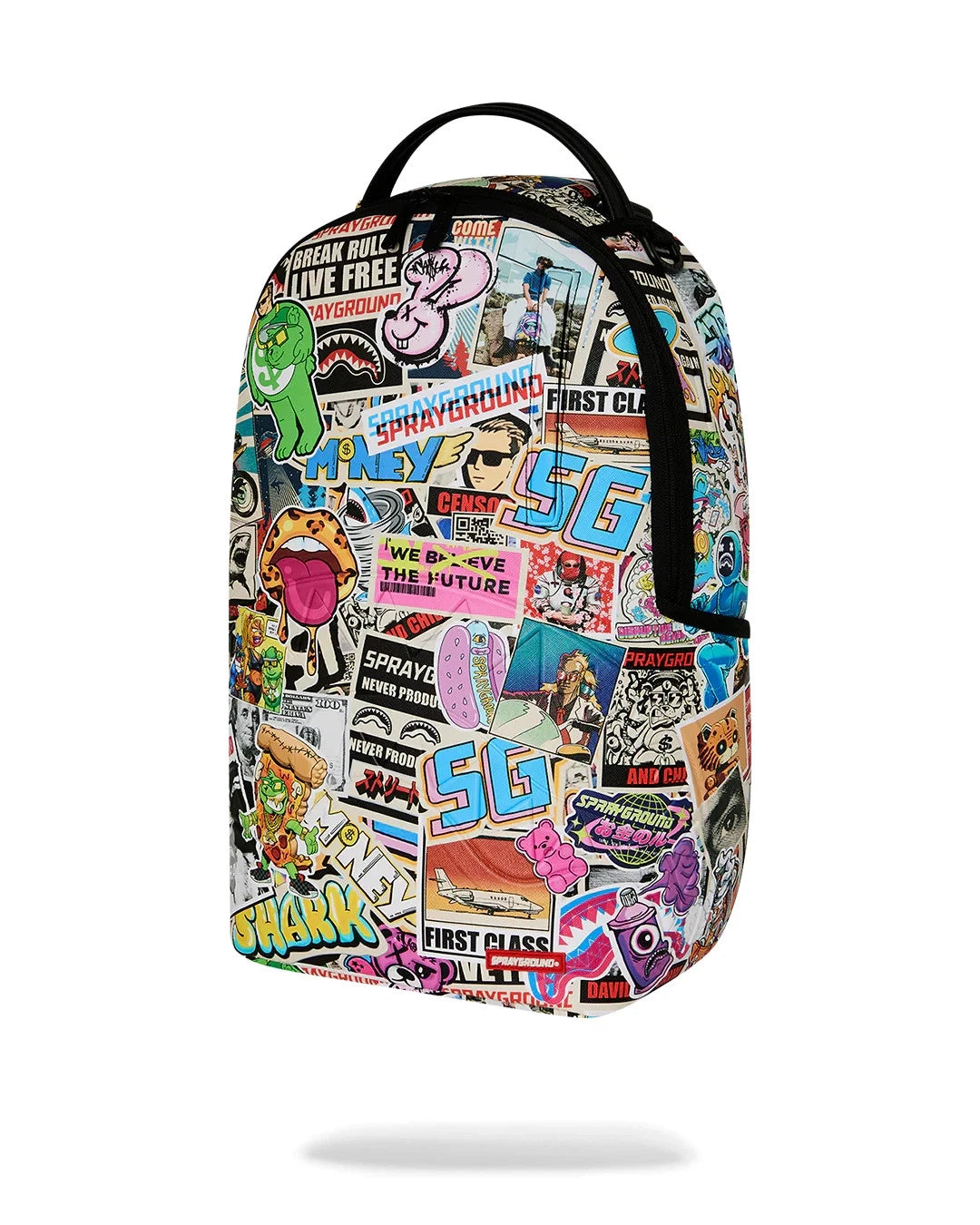 Sprayground Life's A Movie Backpack Unisex Multi Graphic Shoulder Strap SPR289 (Multicolor,One Size)