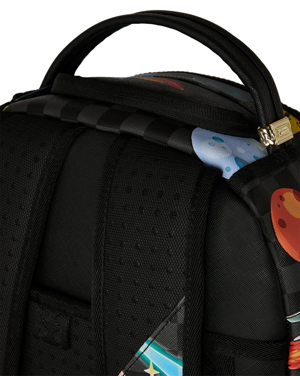 Sprayground Space Warped RMX DLXSV Backpack Unisex Graphic Top Handle Bag SPR247 (Multicolor,One Size)