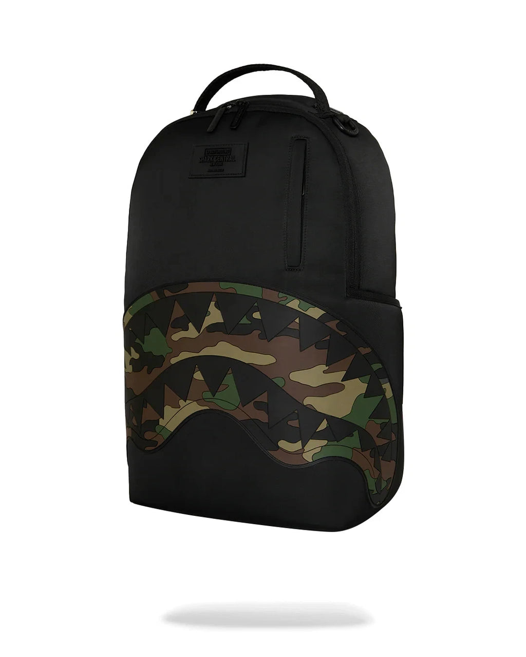 Sprayground Shark Central: Ghost Mode Backpack Unisex Black Camo Outdoor SPR297 (Black,One Size)