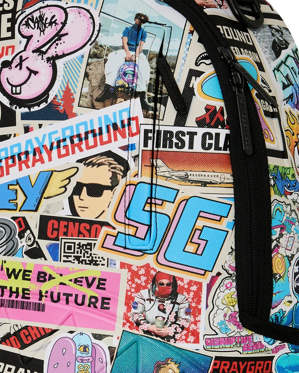 Sprayground Life's A Movie Backpack Unisex Multi Graphic Shoulder Strap SPR289 (Multicolor,One Size)