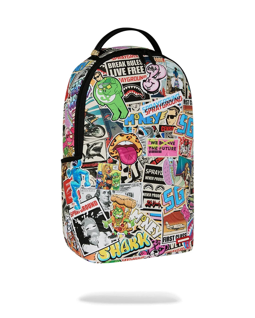 Sprayground Life's A Movie Backpack Unisex Multi Graphic Shoulder Strap SPR289 (Multicolor,One Size)