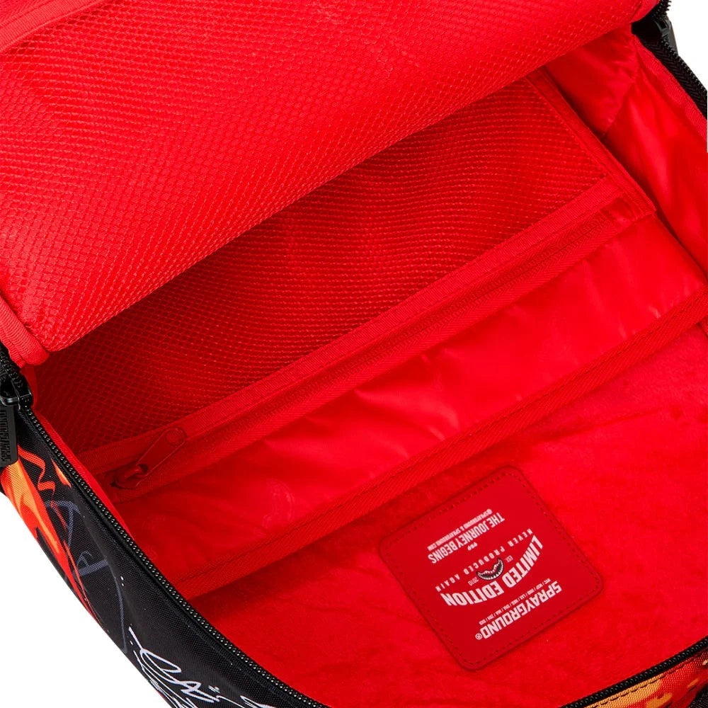 Sprayground Diablo Burning Billion Diablo Bill Unisex Multicolor Backpack SPR230 (Multicolor,One Size)