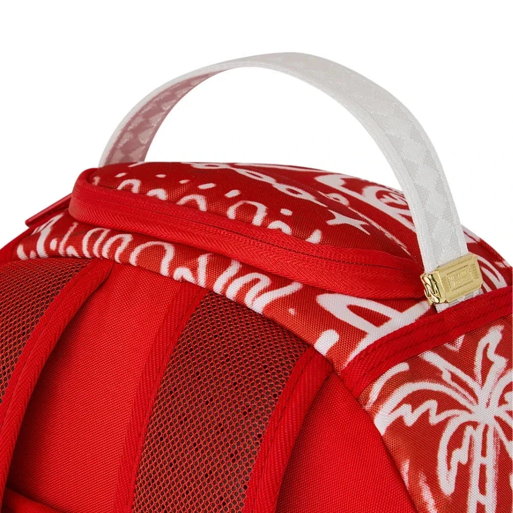 Sprayground Graffiti Wall Red Backpack Unisex OS Red Shoulder Strap Bag SPR249 (Red,One Size)