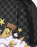 Sprayground Looney Tunes Fight Cloud Backpack Unisex Black Graphic Bag SPR256 (Black,One Size)