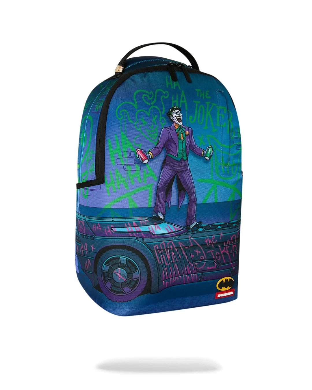 Sprayground DC Joker NO Rules Backpack Unisex OS Blue Shoulder Strap Bag SPR299 (Blue,One Size)