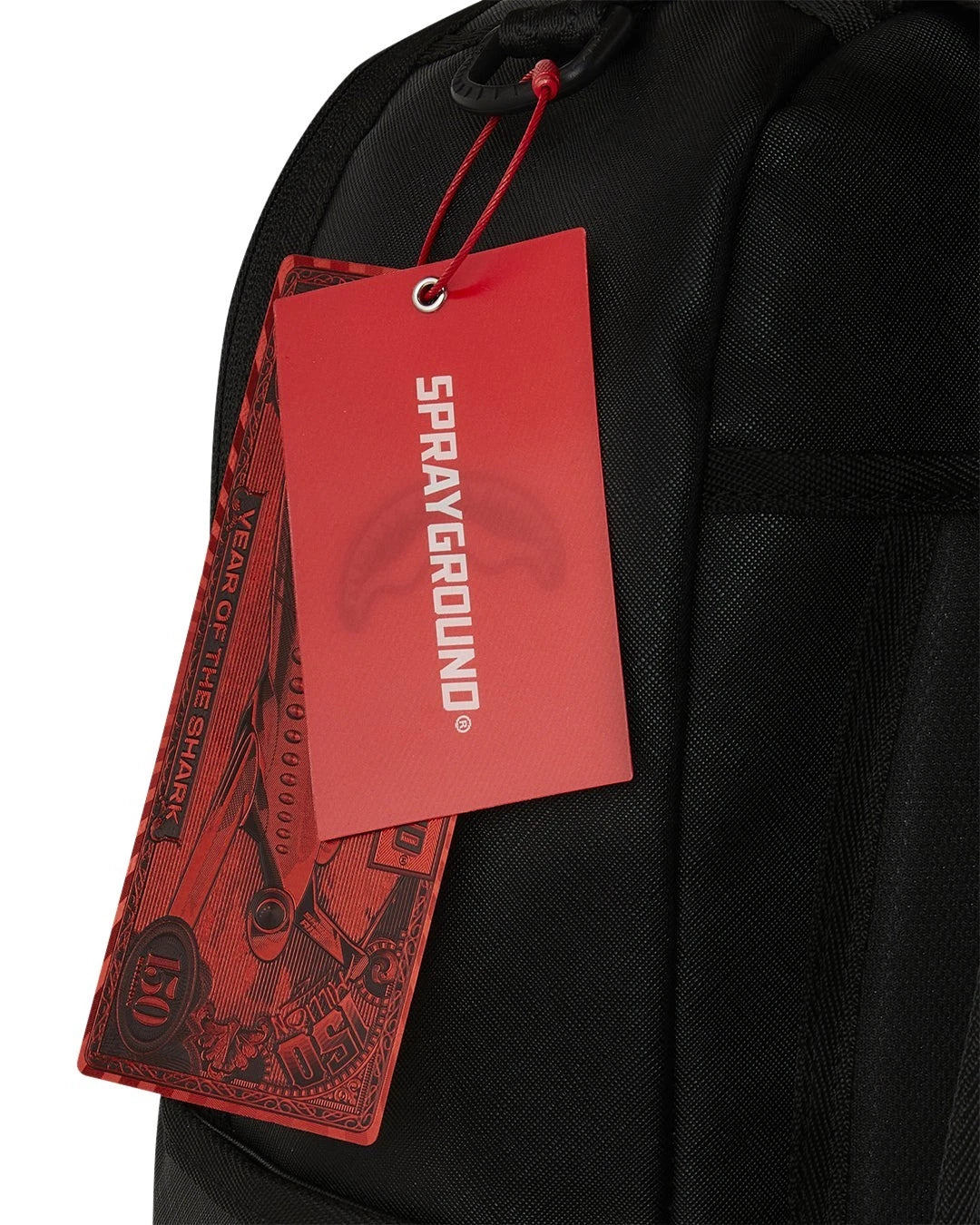 Sprayground Bag of Money on Fire Backpack Unisex Black Adjustable Straps SPR250 (Black,One Size)