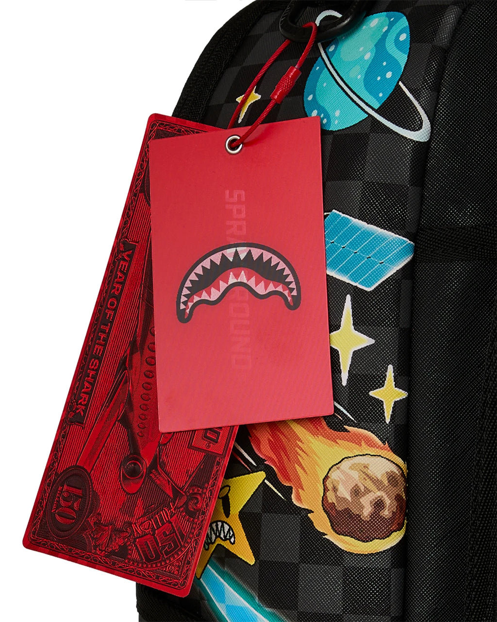 Sprayground Space Warped RMX DLXSV Backpack Unisex Graphic Top Handle Bag SPR247 (Multicolor,One Size)