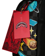Sprayground Space Warped RMX DLXSV Backpack Unisex Graphic Top Handle Bag SPR247 (Multicolor,One Size)