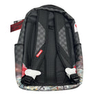 Sprayground Backpack Unisex Black Checkerboard Graphic Shoulder Strap Bag SPR271 (Black,One Size)
