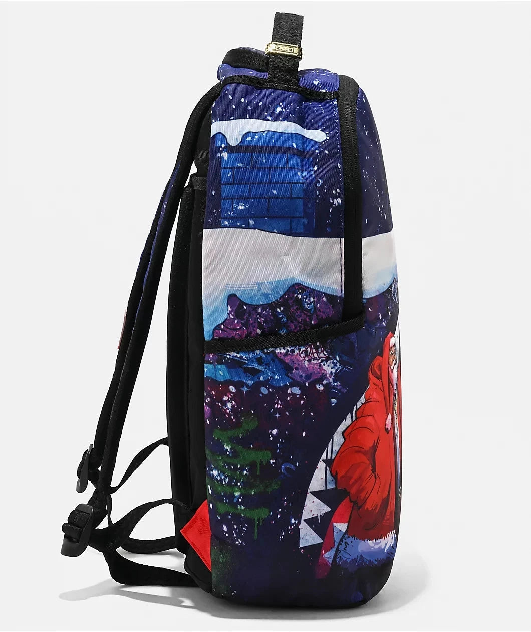 Sprayground Santa Sketchy Paint Backpack Unisex Multicolor Graphic Print SPR193 (Multicolor,One Size)