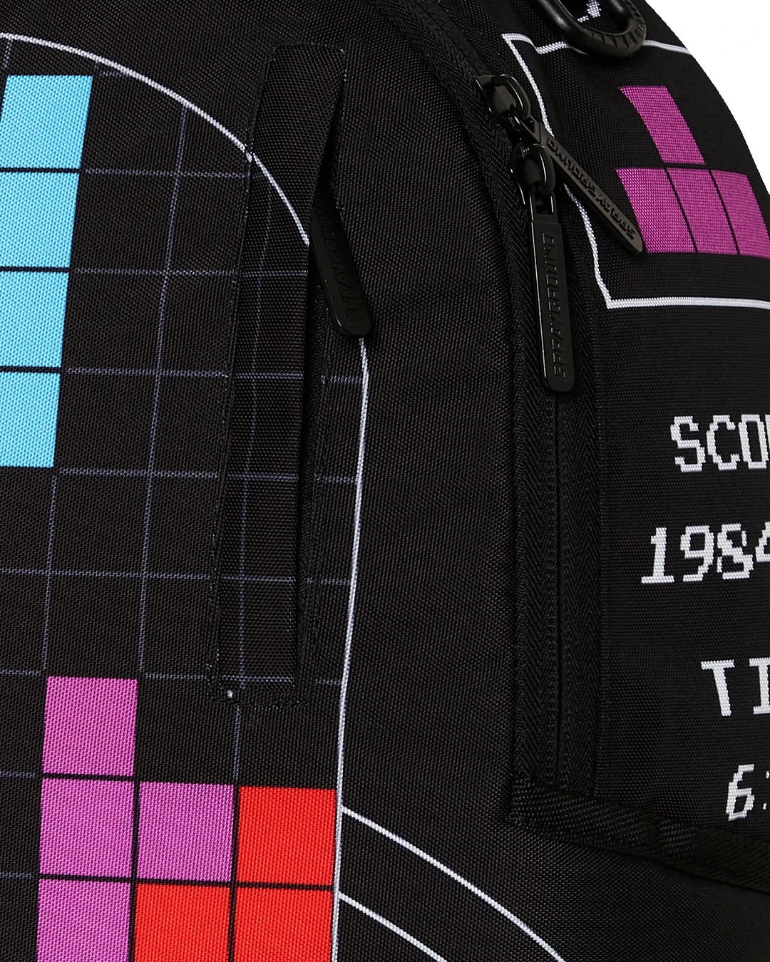 Sprayground Tetris With Diablo and Money Bear Unisex Multicolor Backpack SPR110 (Multicolor,One Size)