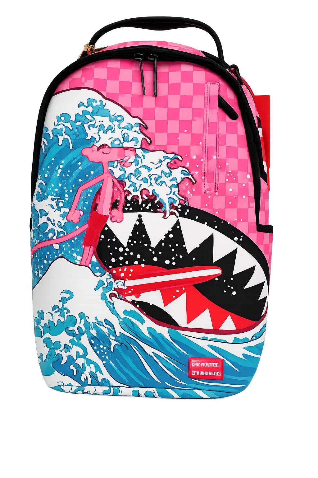 Sprayground Backpack Unisex Pink Panther Graphic Shoulder Strap Outdoor SPR272 (Pink,One Size)