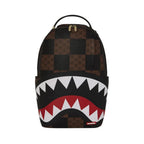 Sprayground Check Paris DLXSV Backpack Unisex OS Brown Shoulder Strap Bag SPR243 (Brown,One Size)