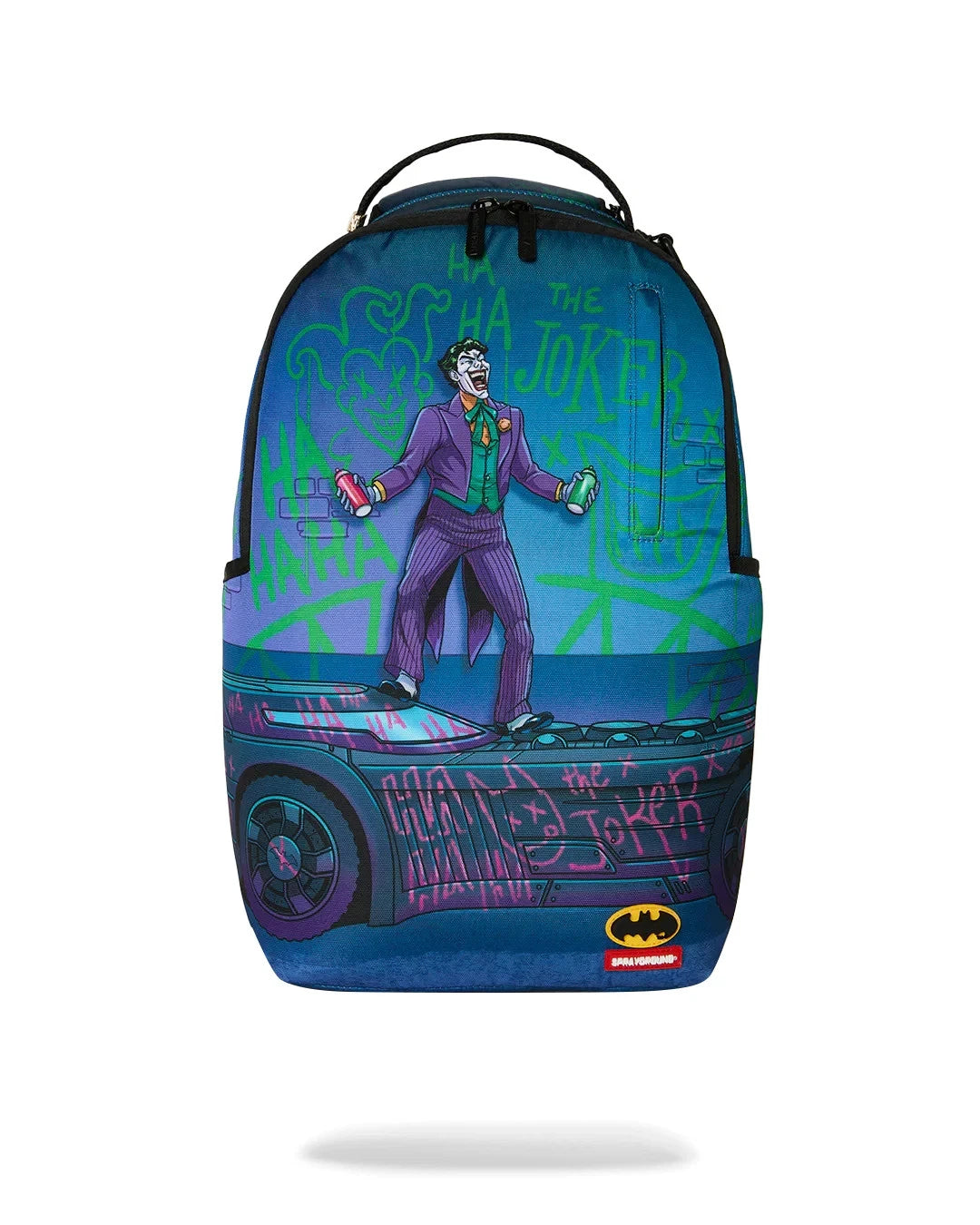 Sprayground DC Joker NO Rules Backpack Unisex OS Blue Shoulder Strap Bag SPR299 (Blue,One Size)