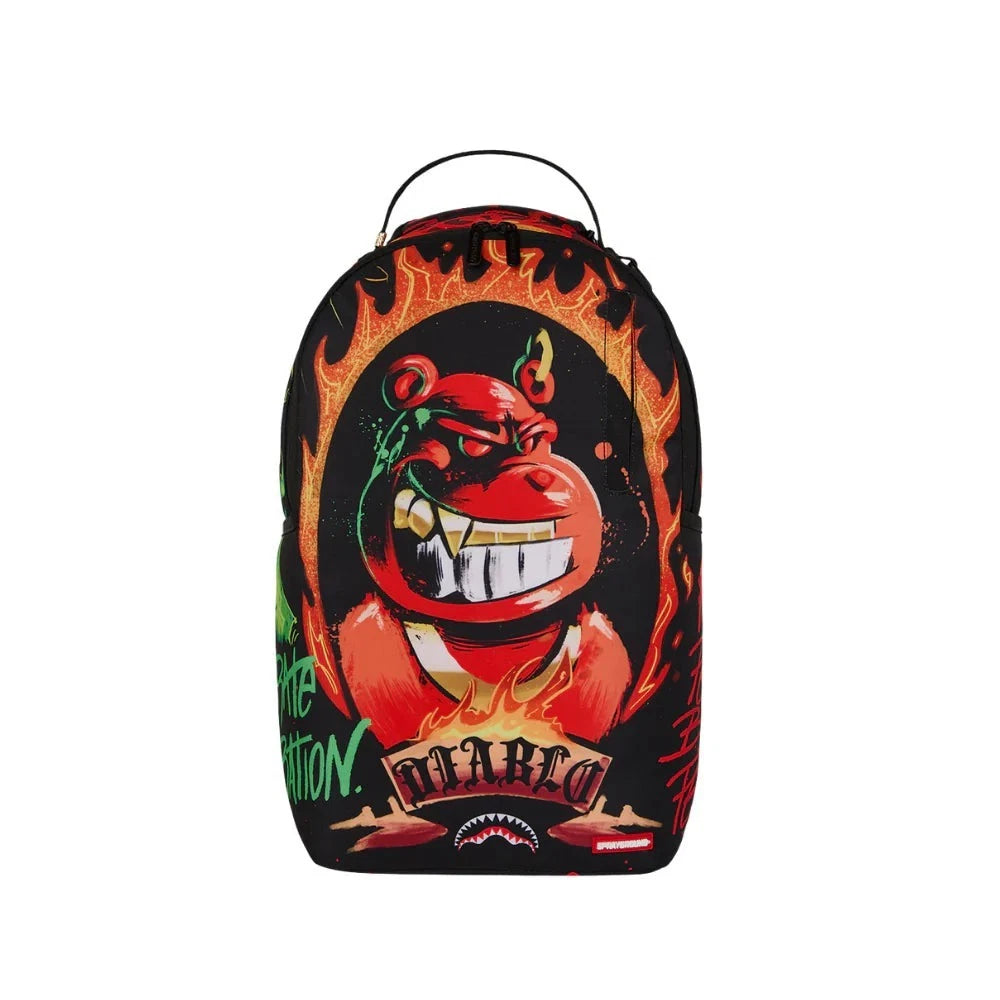 Sprayground Diablo Burning Billion Diablo Bill Unisex Multicolor Backpack SPR230 (Multicolor,One Size)