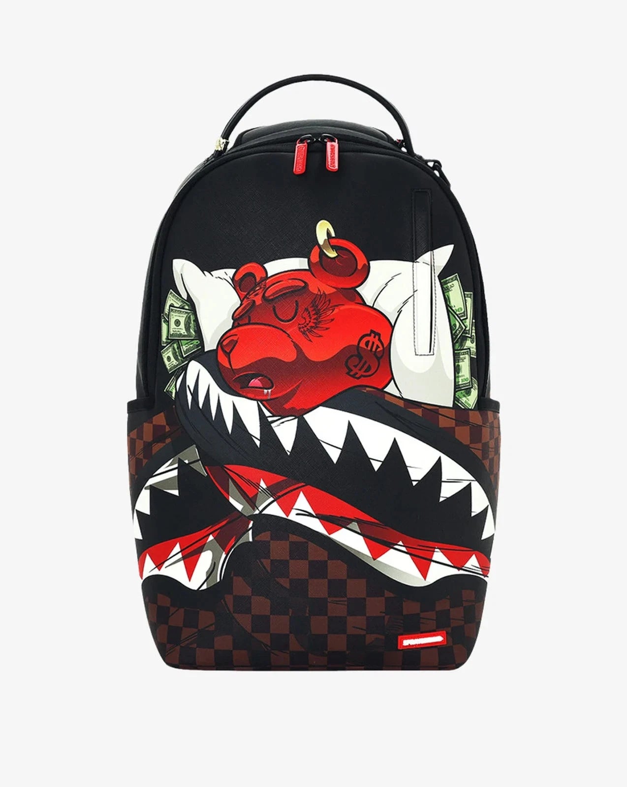 Sprayground Diablo O Sleep Party Backpack Unisex Black Shoulder Strap SPR258 (Black,One Size)
