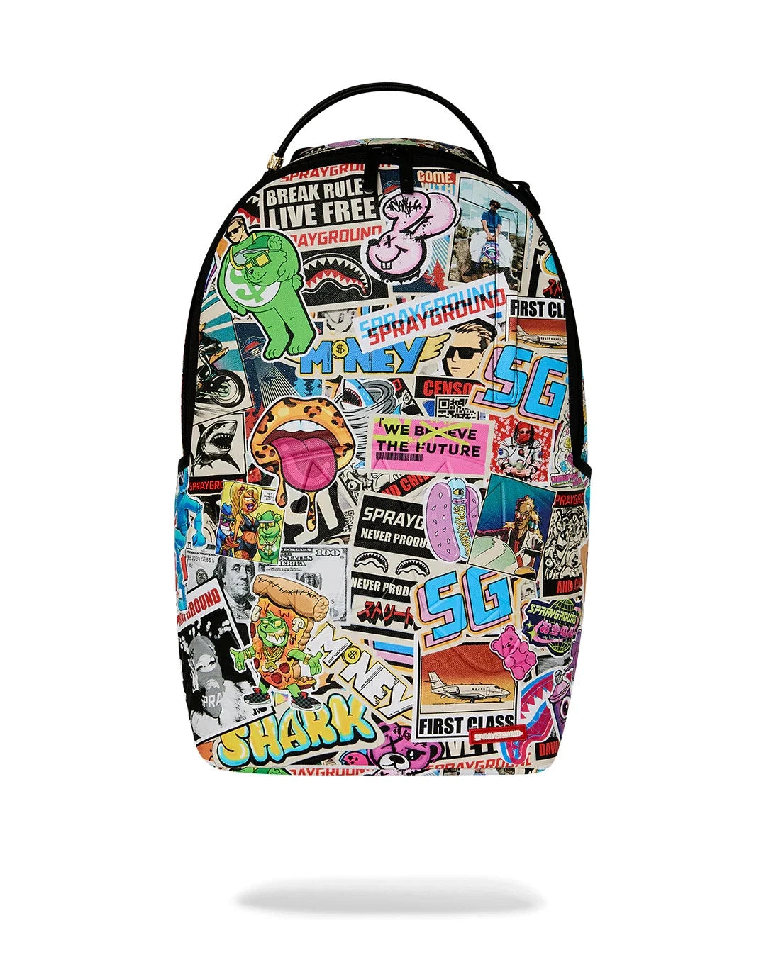 Sprayground Life's A Movie Backpack Unisex Multi Graphic Shoulder Strap SPR289 (Multicolor,One Size)