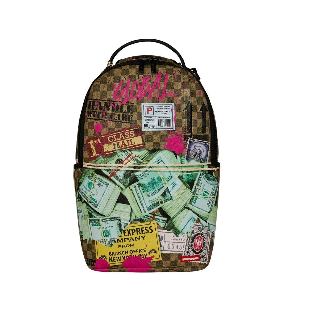 Sprayground Overnight Cash Stash Backpack PVC Laptop Travel Bag SPR219
