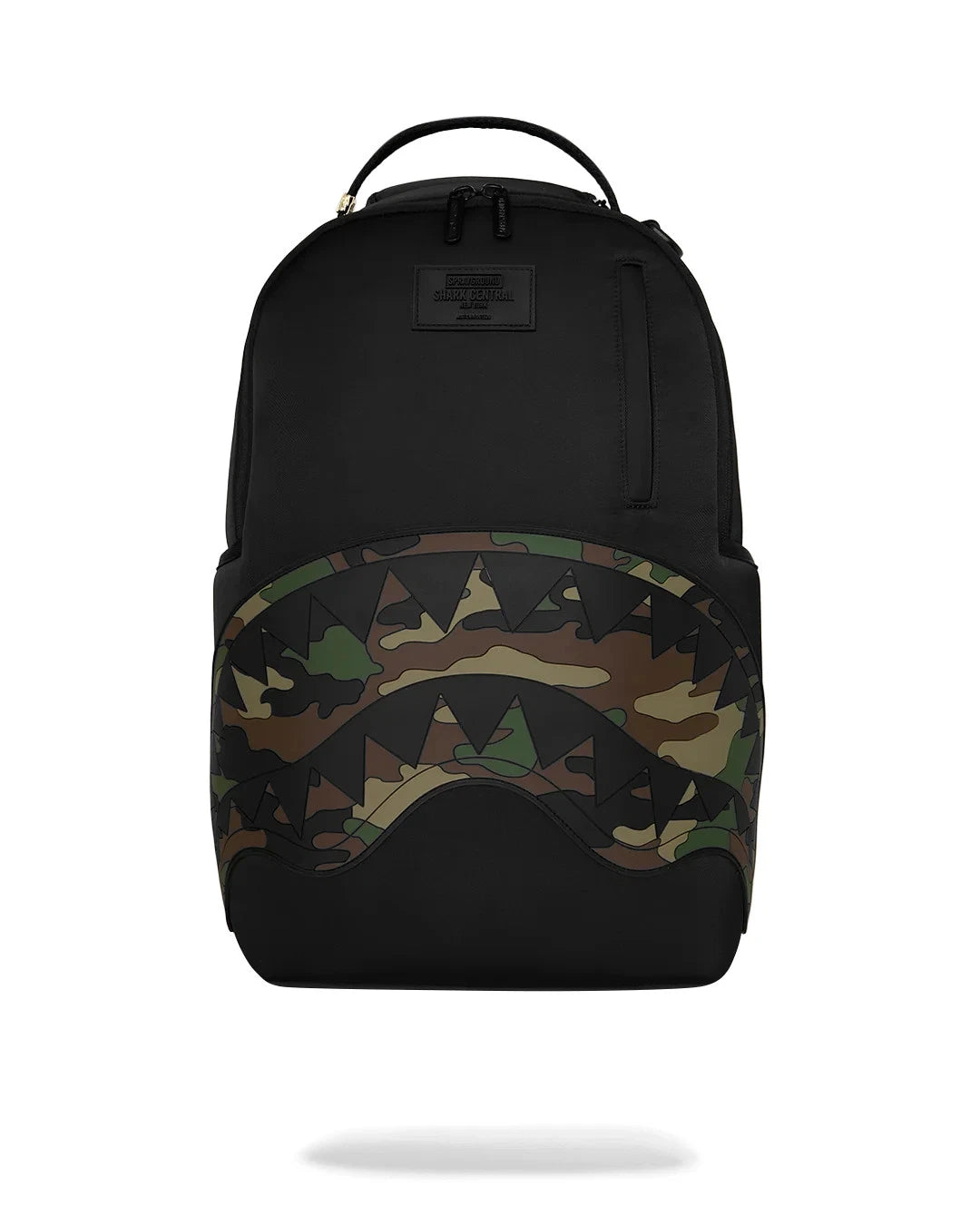Sprayground Shark Central: Ghost Mode Backpack Unisex Black Camo Outdoor SPR297 (Black,One Size)