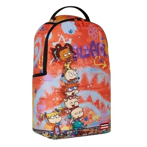 Sprayground Rugrats Paint Situation Dlxr Bag Unisex Graphic Print Backpack SPR11 (Multicolor,One Size)