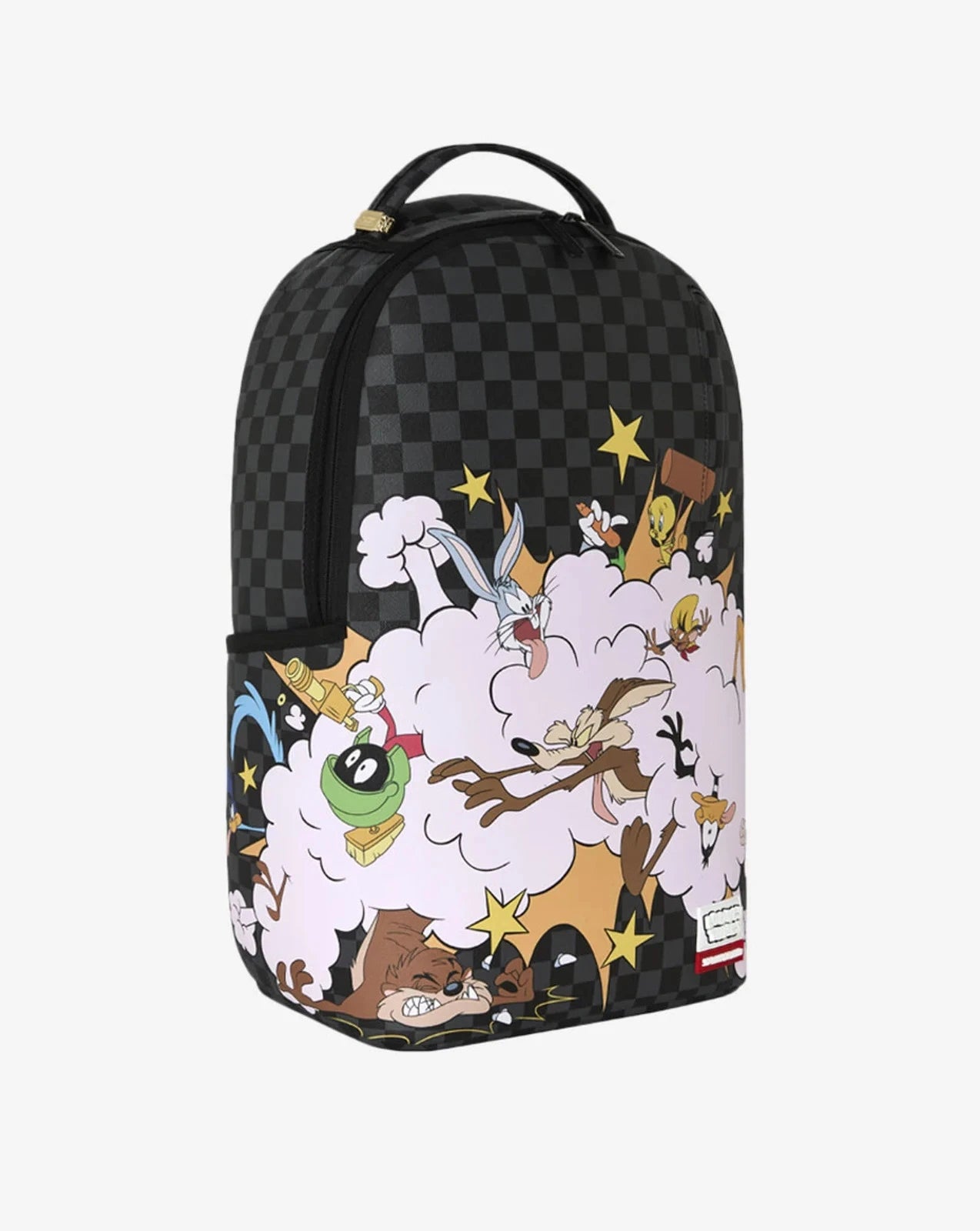 Sprayground Looney Tunes Fight Cloud Backpack Unisex Black Graphic Bag SPR256 (Black,One Size)