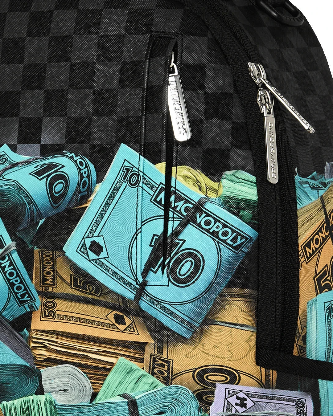 Sprayground Monopoly Money Stacks DLXSV Backpack Unisex Multi Top Handle SPR242 (Multicolor,One Size)