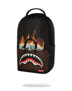 Sprayground Bag of Money on Fire Backpack Unisex Black Adjustable Straps SPR250 (Black,One Size)