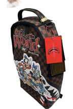 Sprayground Backpack Unisex Brown Mickey Mouse Graphic Shoulder Strap Bag SPR275 (Brown,One Size)