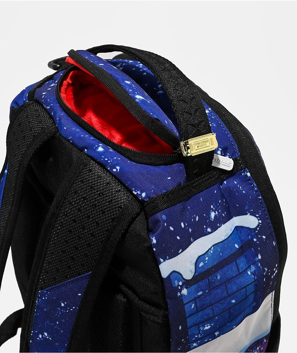 Sprayground Santa Sketchy Paint Backpack Unisex Multicolor Graphic Print SPR193 (Multicolor,One Size)