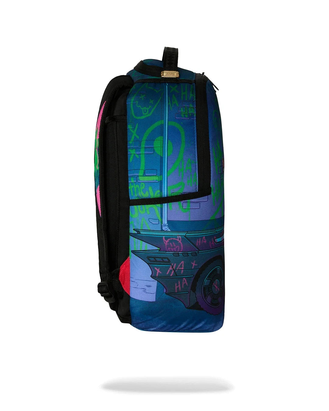 Sprayground DC Joker NO Rules Backpack Unisex OS Blue Shoulder Strap Bag SPR299 (Blue,One Size)