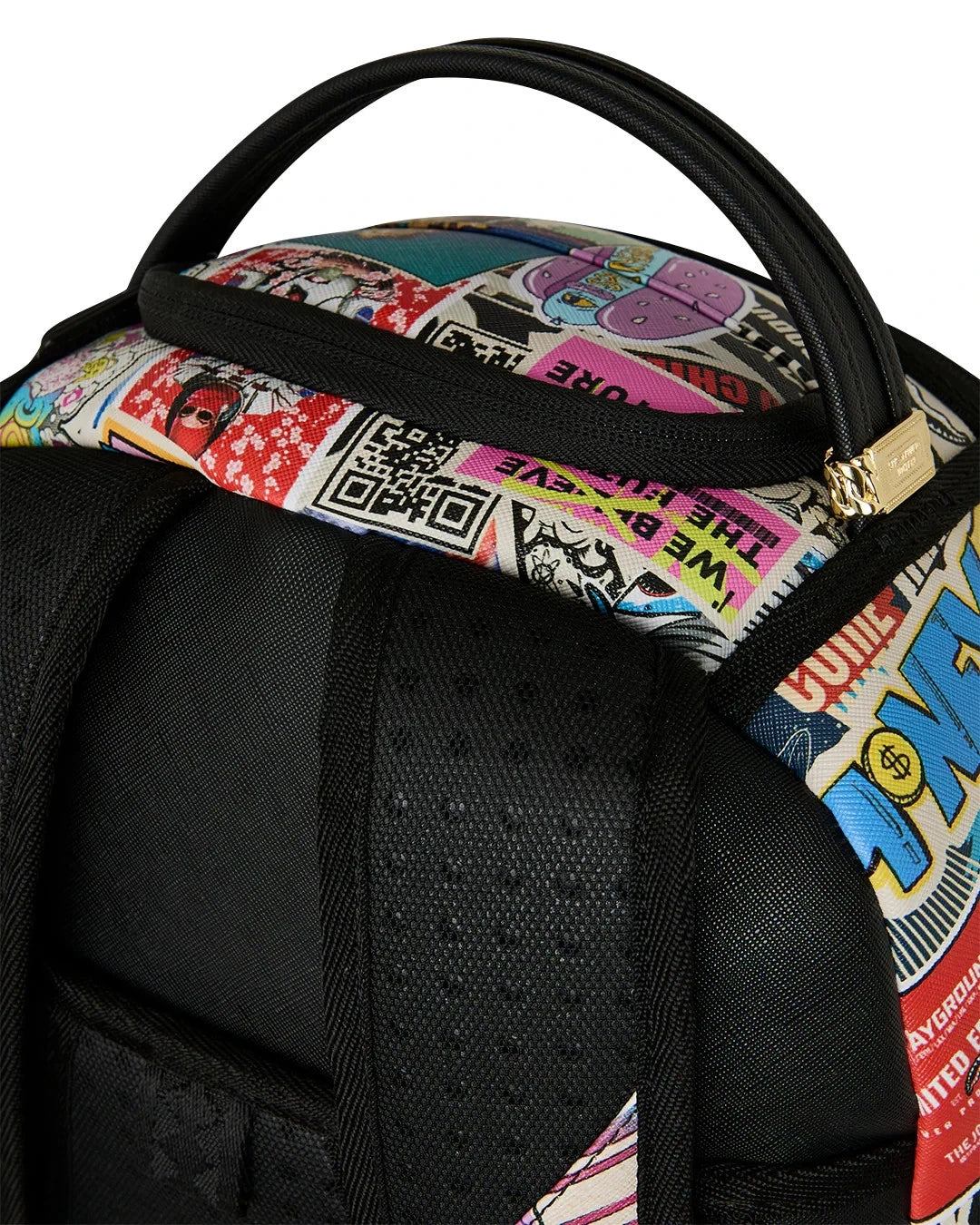 Sprayground Life's A Movie Backpack Unisex Multi Graphic Shoulder Strap SPR289 (Multicolor,One Size)