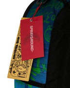 Sprayground DC Joker NO Rules Backpack Unisex OS Blue Shoulder Strap Bag SPR299 (Blue,One Size)