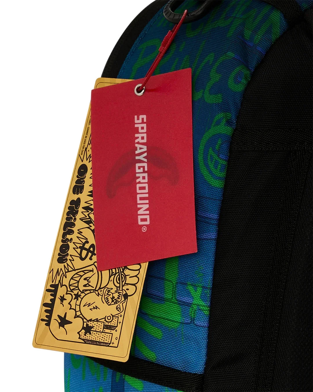 Sprayground DC Joker NO Rules Backpack Unisex OS Blue Shoulder Strap Bag SPR299 (Blue,One Size)
