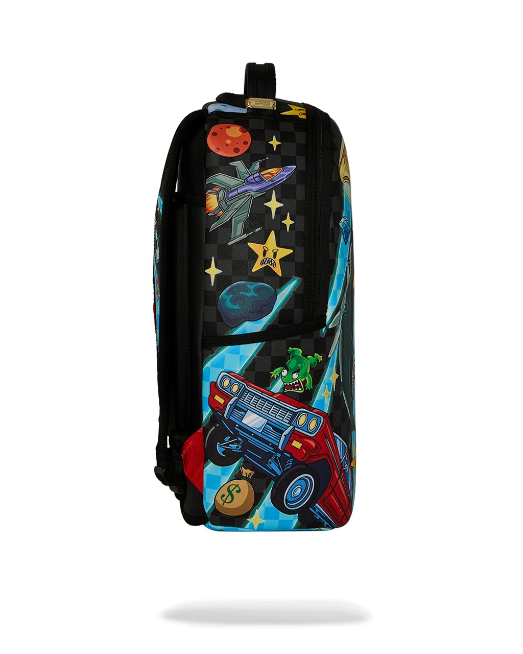 Sprayground Space Warped RMX DLXSV Backpack Unisex Graphic Top Handle Bag SPR247 (Multicolor,One Size)