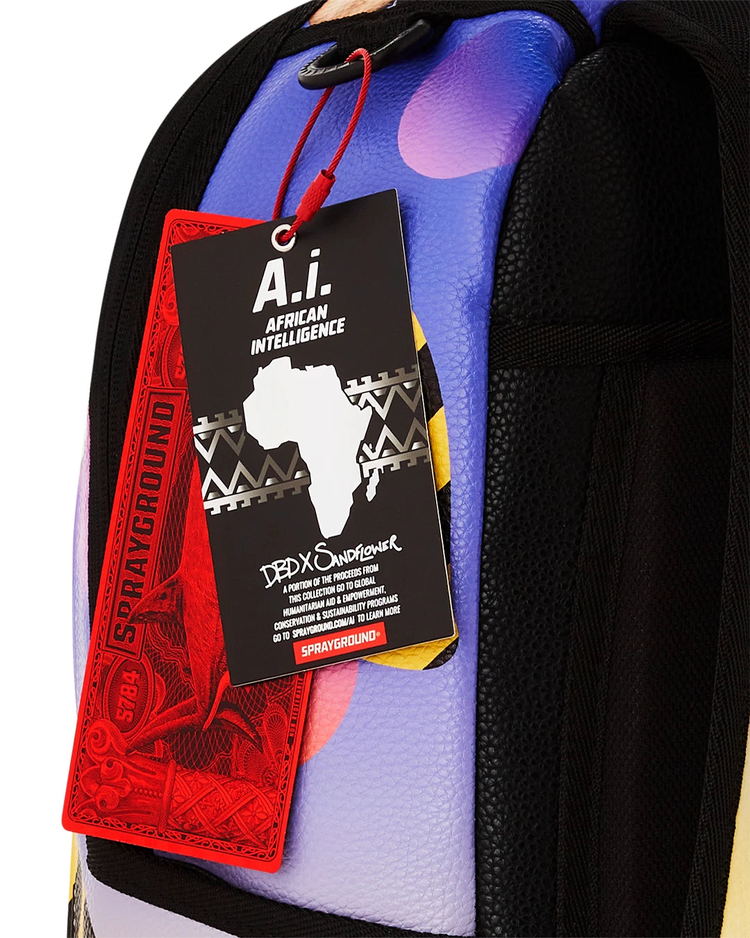 Sprayground A.I. Fractal Visions Backpack Unisex Multi Limited Edition SPR228 (Multicolor,One Size)