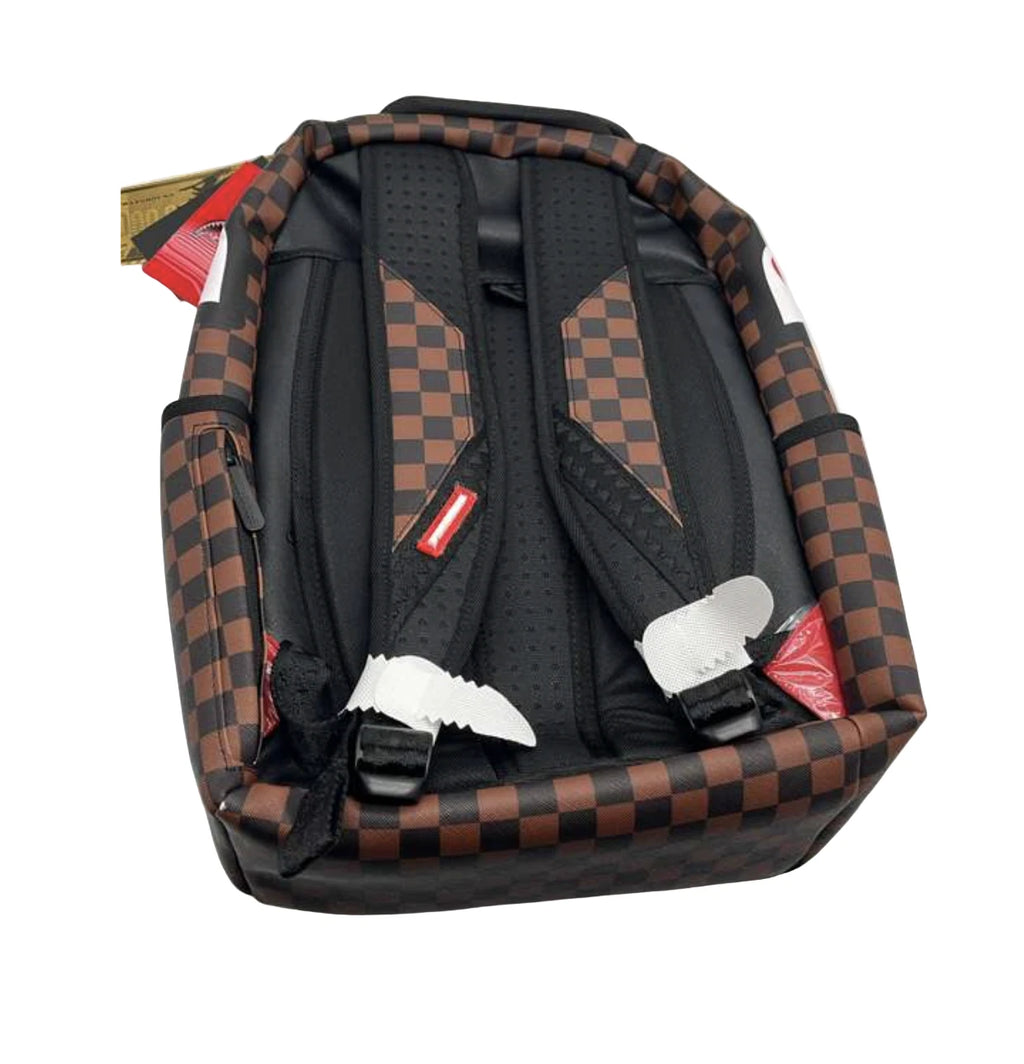 Sprayground Backpack Unisex Brown Mickey Mouse Graphic Shoulder Strap Bag SPR275 (Brown,One Size)