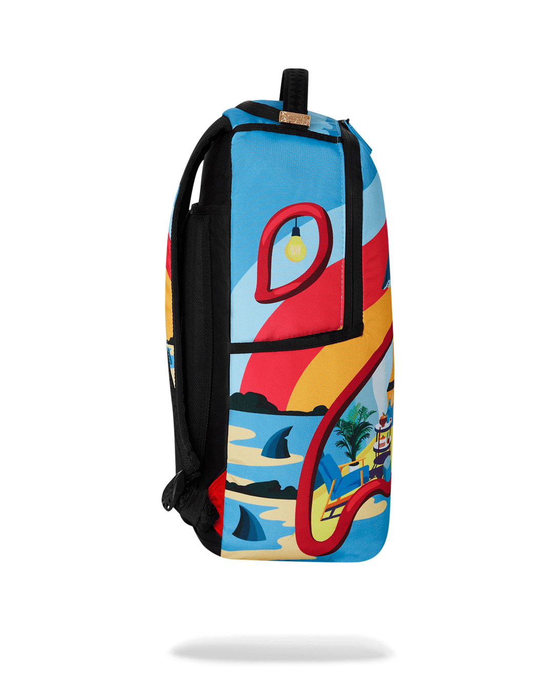 Sprayground Realtor Shark DLXSR Backpack Unisex Multi Adjustable Strap Bag SPR68 (Multicolor,One Size)